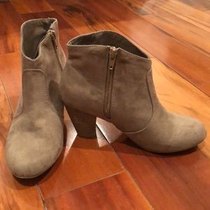 Brown Suede Booties